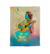 Close-up of detailed floral motifs on the Secret Garden City Comforter.